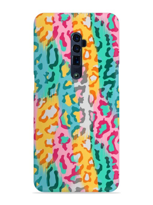 Seamless Vector Colorful Snap Case for Oppo Reno 10X Zoom Zapvi