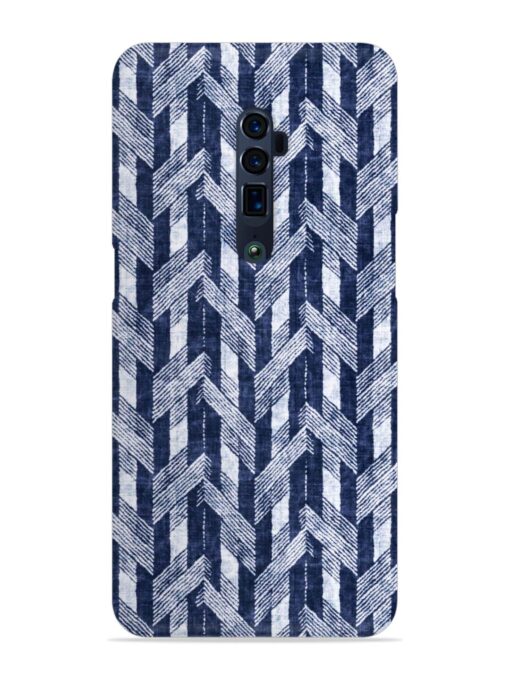 Abstract Herringbone Motif Snap Case for Oppo Reno 10X Zoom Zapvi