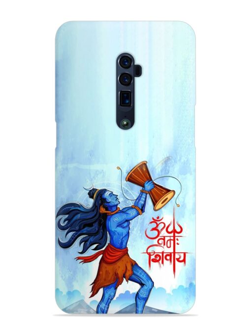 Illustration Lord Shiva Snap Case for Oppo Reno 10X Zoom