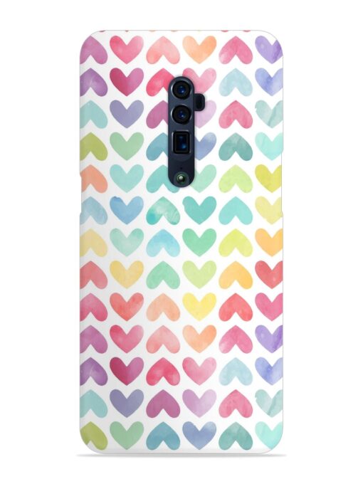 Seamless Colorful Watercolor Snap Case for Oppo Reno 10X Zoom Zapvi