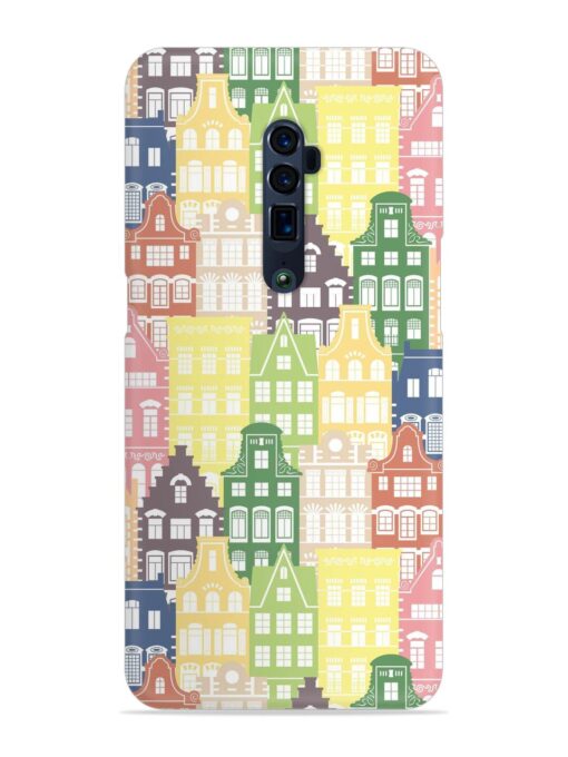 Seamless Shapes Pattern Snap Case for Oppo Reno 10X Zoom