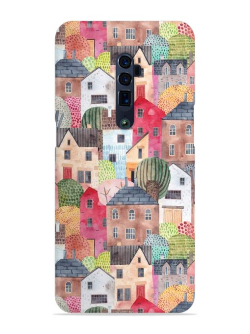 Abstract Seamless Pattern Snap Case for Oppo Reno 10X Zoom