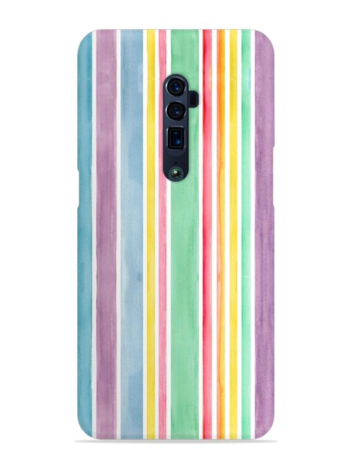 Hand Drawn Watercolor Snap Case for Oppo Reno 10X Zoom Zapvi