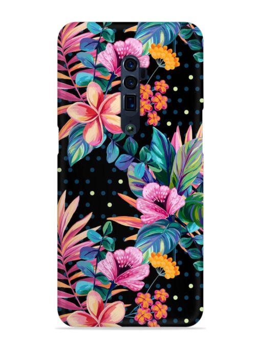 Seamless Floral Pattern Snap Case for Oppo Reno 10X Zoom Zapvi