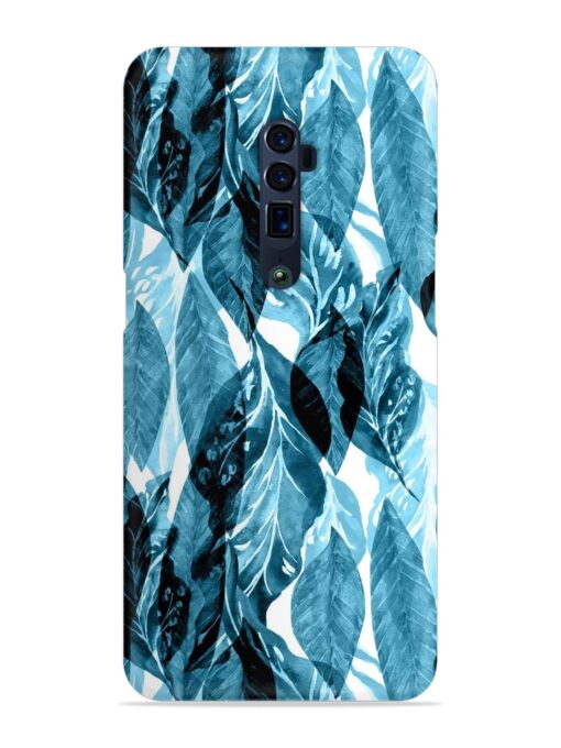 Leaves Pattern Jungle Snap Case for Oppo Reno 10X Zoom