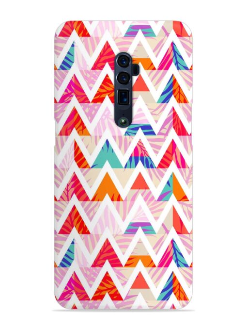 Abstract Triangle Background Snap Case for Oppo Reno 10X Zoom Zapvi