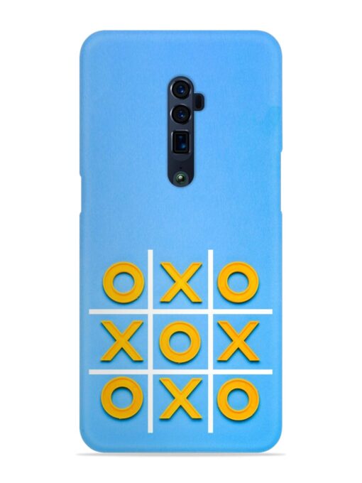 Yellow Plastic Crosses Snap Case for Oppo Reno 10X Zoom