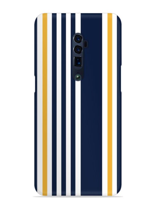 Seamless Stripe Pattern Snap Case for Oppo Reno 10X Zoom