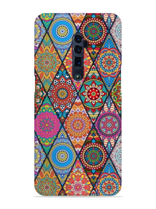 Seamless Tile Pattern Snap Case for Oppo Reno 10X Zoom Zapvi