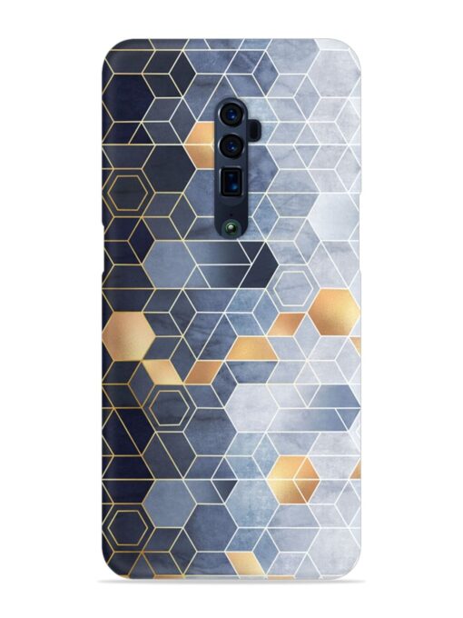 Geometric Abstraction Hexagons Snap Case for Oppo Reno 10X Zoom Zapvi