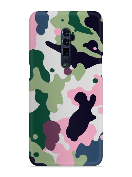 Seamless Funky Camouflage Snap Case for Oppo Reno 10X Zoom Zapvi