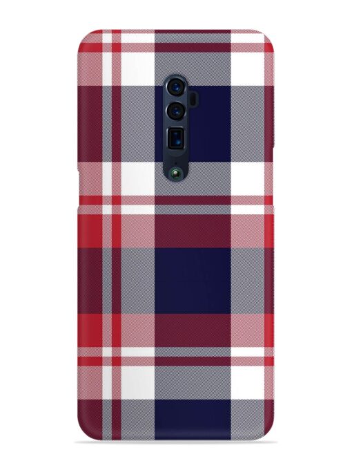 Classic Plaid Tartan Snap Case for Oppo Reno 10X Zoom Zapvi