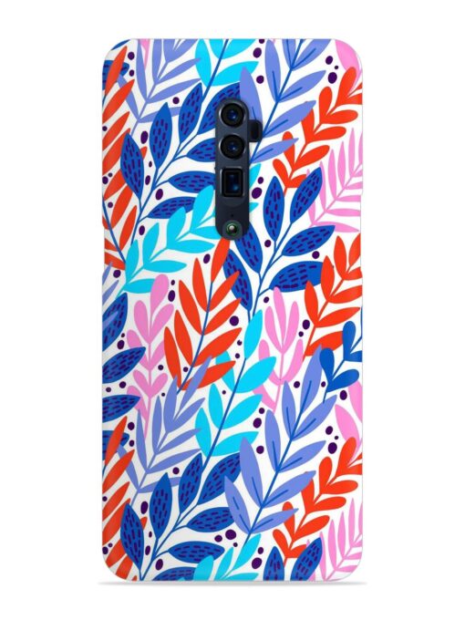 Bright Floral Tropical Snap Case for Oppo Reno 10X Zoom Zapvi