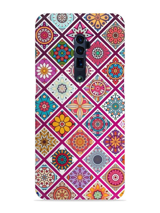 Seamless Tile Pattern Snap Case for Oppo Reno 10X Zoom