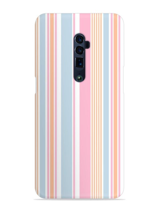 Stripe Seamless Pattern Snap Case for Oppo Reno 10X Zoom Zapvi