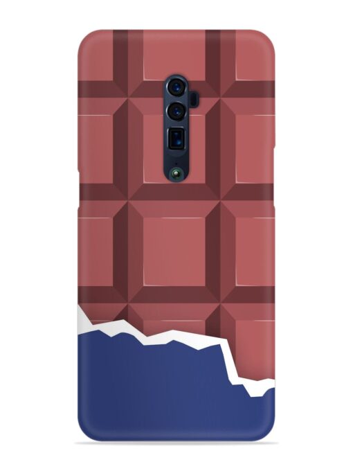 Chocolate Vector Art Snap Case for Oppo Reno 10X Zoom Zapvi