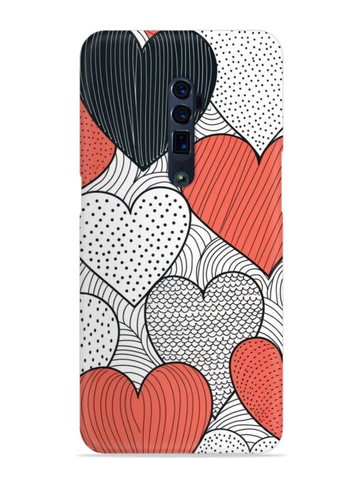 Girly Heart Seamless Snap Case for Oppo Reno 10X Zoom