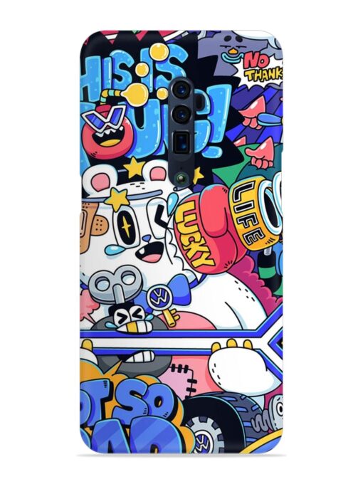 Universal Doodle Snap Case for Oppo Reno 10X Zoom