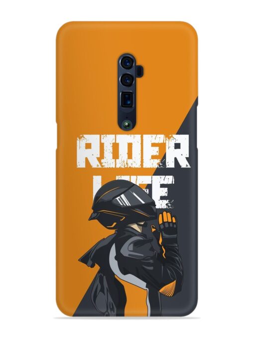 Rider Life Snap Case for Oppo Reno 10X Zoom Zapvi