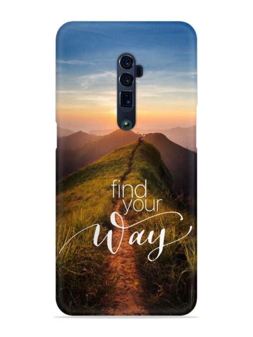 Find Your Way Snap Case for Oppo Reno 10X Zoom Zapvi