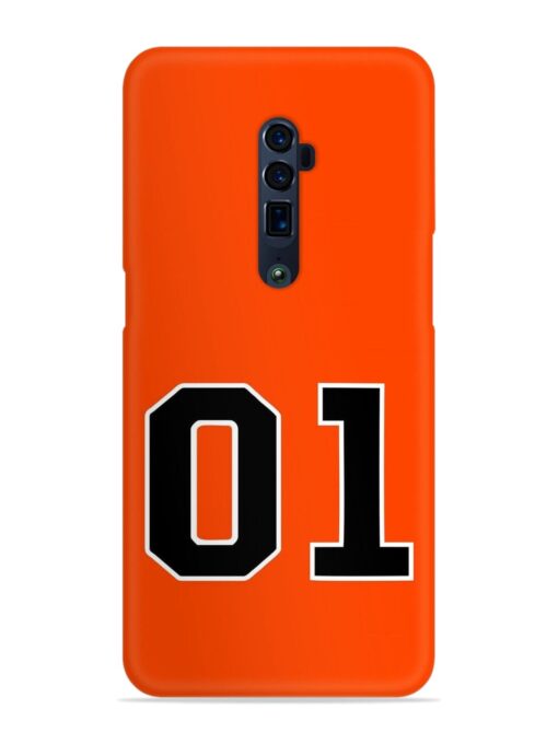 01 Number Snap Case for Oppo Reno 10X Zoom