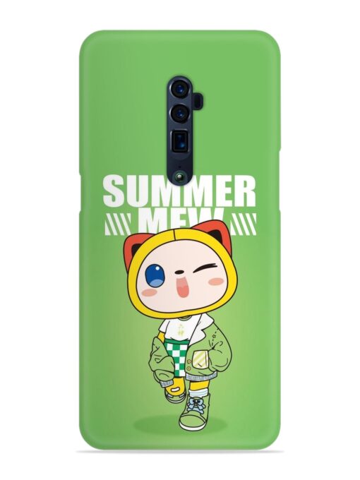 Summer Mew Snap Case for Oppo Reno 10X Zoom Zapvi