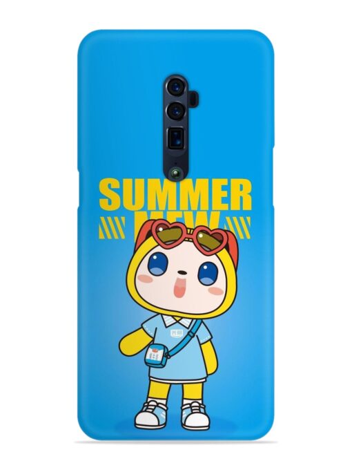 Summer Mew Cartoon Snap Case for Oppo Reno 10X Zoom