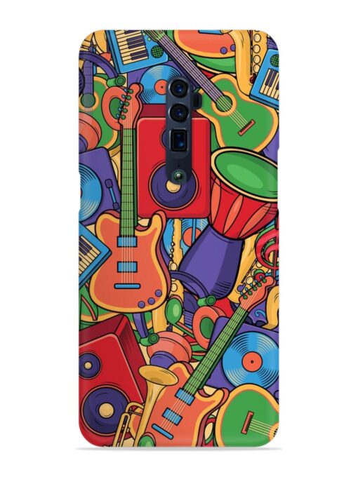 Colorful Music Art Snap Case for Oppo Reno 10X Zoom Zapvi