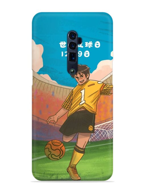 Soccer Kick Snap Case for Oppo Reno 10X Zoom