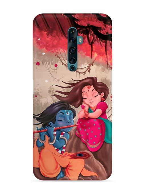 Radhe Krishna Water Art Snap Case for Oppo Reno 2F Zapvi