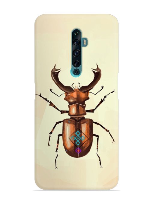 Stag Beetle Vector Snap Case for Oppo Reno 2F