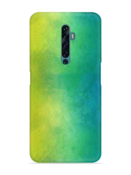 Yellow Green Gradient Snap Case for Oppo Reno 2F