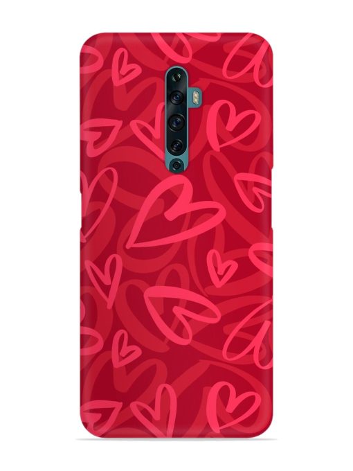 Seamless Romantic Pattern Snap Case for Oppo Reno 2F Zapvi