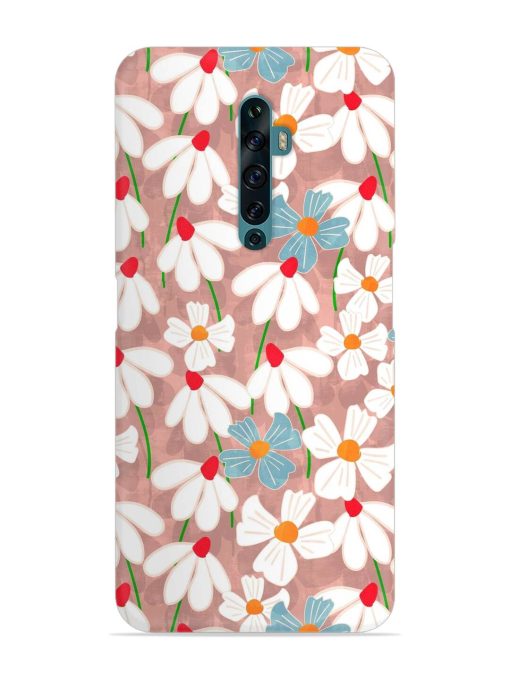 Abstract Petal Flowers Snap Case for Oppo Reno 2F Zapvi