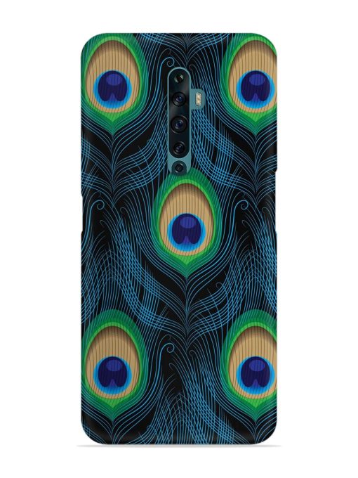 Seamless Pattern Peacock Snap Case for Oppo Reno 2F Zapvi