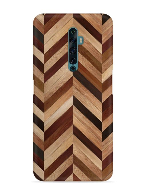 Seamless Wood Parquet Snap Case for Oppo Reno 2F Zapvi