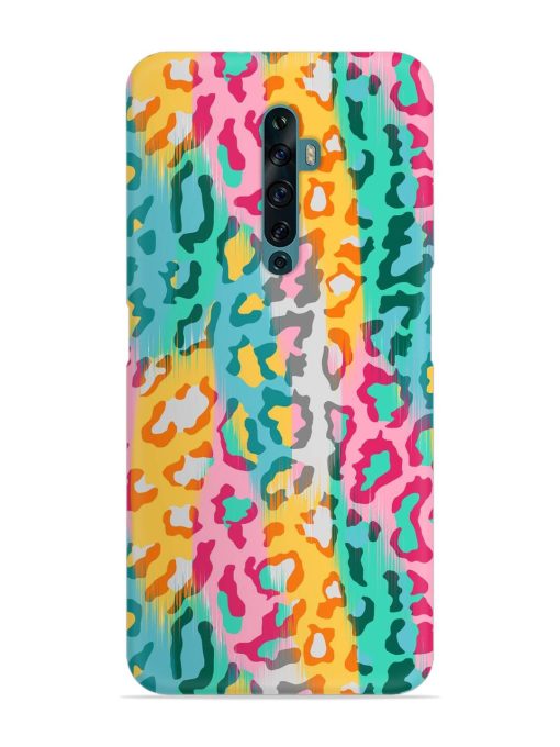 Seamless Vector Colorful Snap Case for Oppo Reno 2F Zapvi