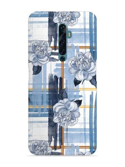 Watercolor Pattern Rose Snap Case for Oppo Reno 2F Zapvi