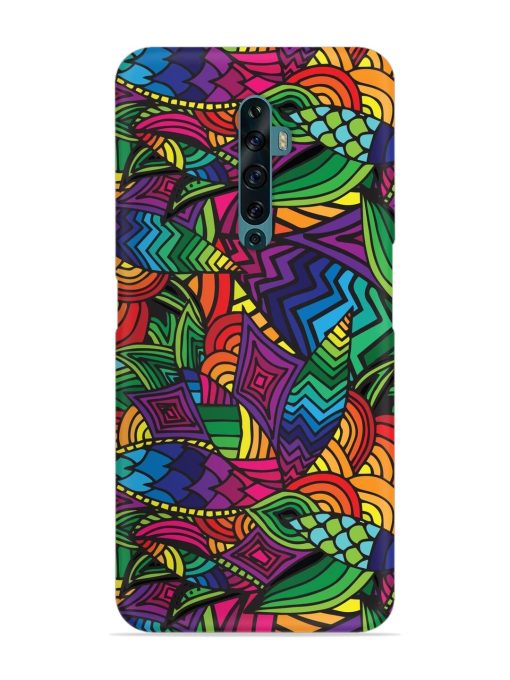 Abstract Multicolor Seamless Snap Case for Oppo Reno 2F Zapvi