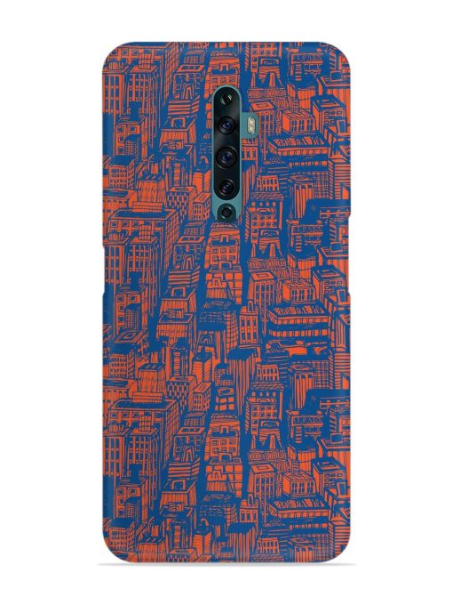 Hand Drawn Seamless Snap Case for Oppo Reno 2F Zapvi