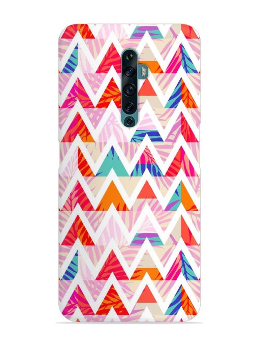 Abstract Triangle Background Snap Case for Oppo Reno 2F