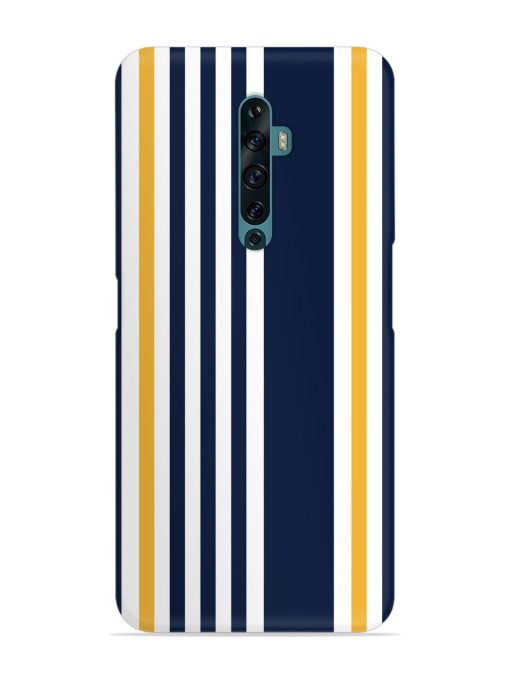 Seamless Stripe Pattern Snap Case for Oppo Reno 2F Zapvi