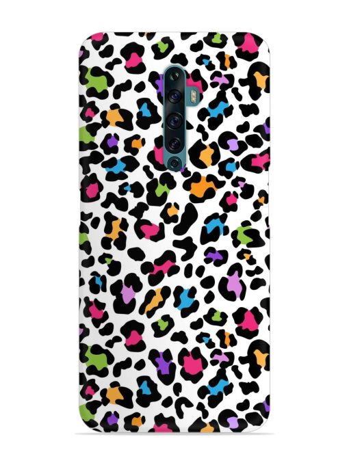 Seamless Leopard Pattern Snap Case for Oppo Reno 2F Zapvi