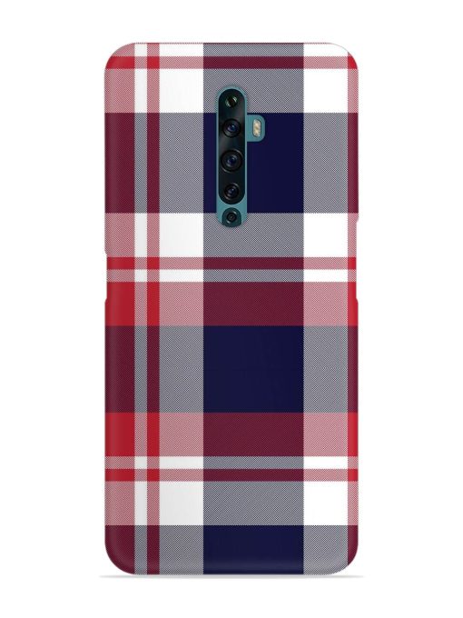 Classic Plaid Tartan Snap Case for Oppo Reno 2F