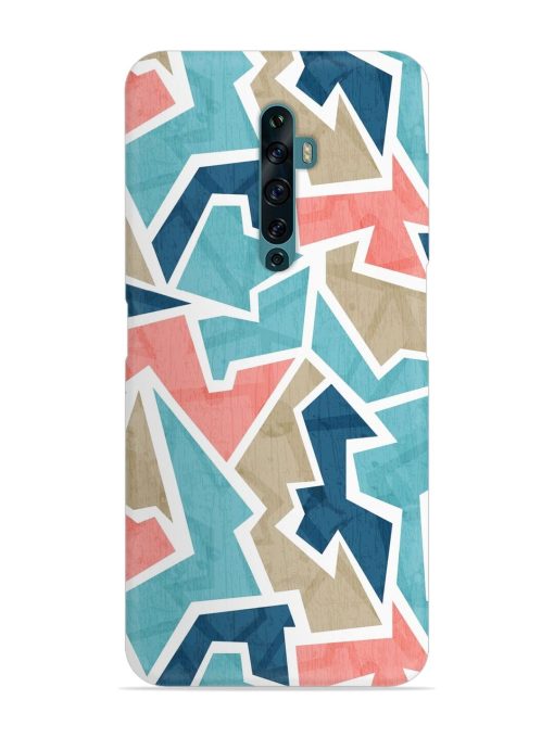 Vintage Geometric Triangle Snap Case for Oppo Reno 2F Zapvi