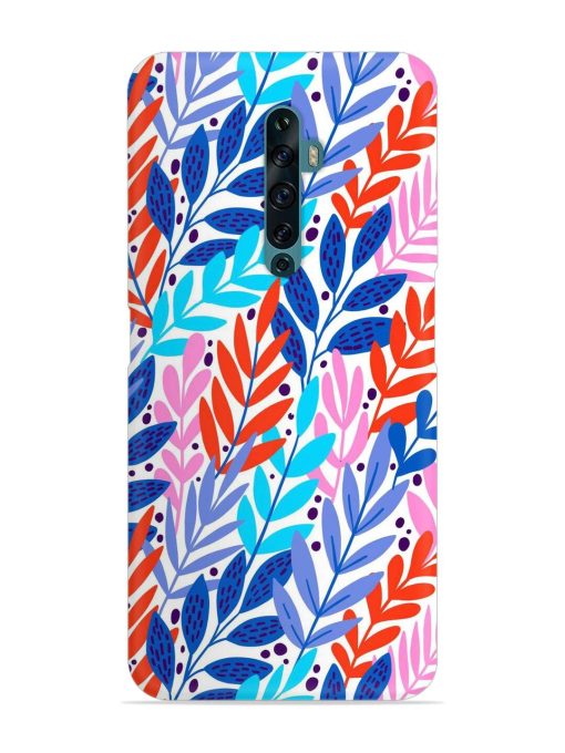 Bright Floral Tropical Snap Case for Oppo Reno 2F