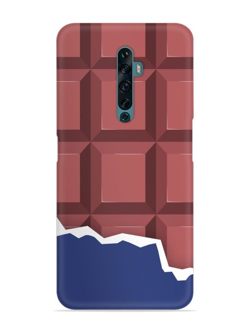 Chocolate Vector Art Snap Case for Oppo Reno 2F Zapvi