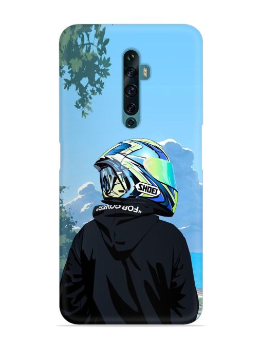 Rider With Helmet Snap Case for Oppo Reno 2F