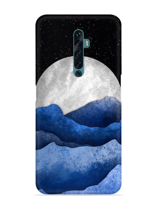 Full Moon Mountain Vector Snap Case for Oppo Reno 2F