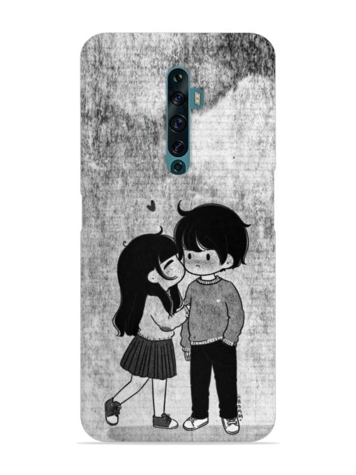 Couple Love Highlights Snap Case for Oppo Reno 2F Zapvi